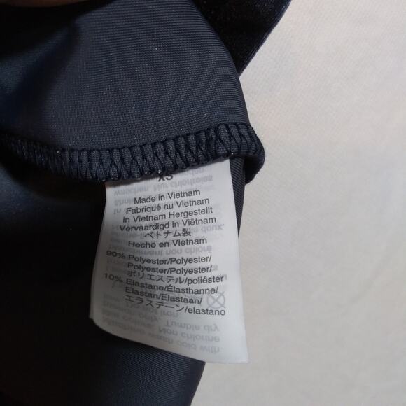 J. Crew Navy Blue Velvet Sleeveless Mock Neck Office Size XS - Picture 6 of 7